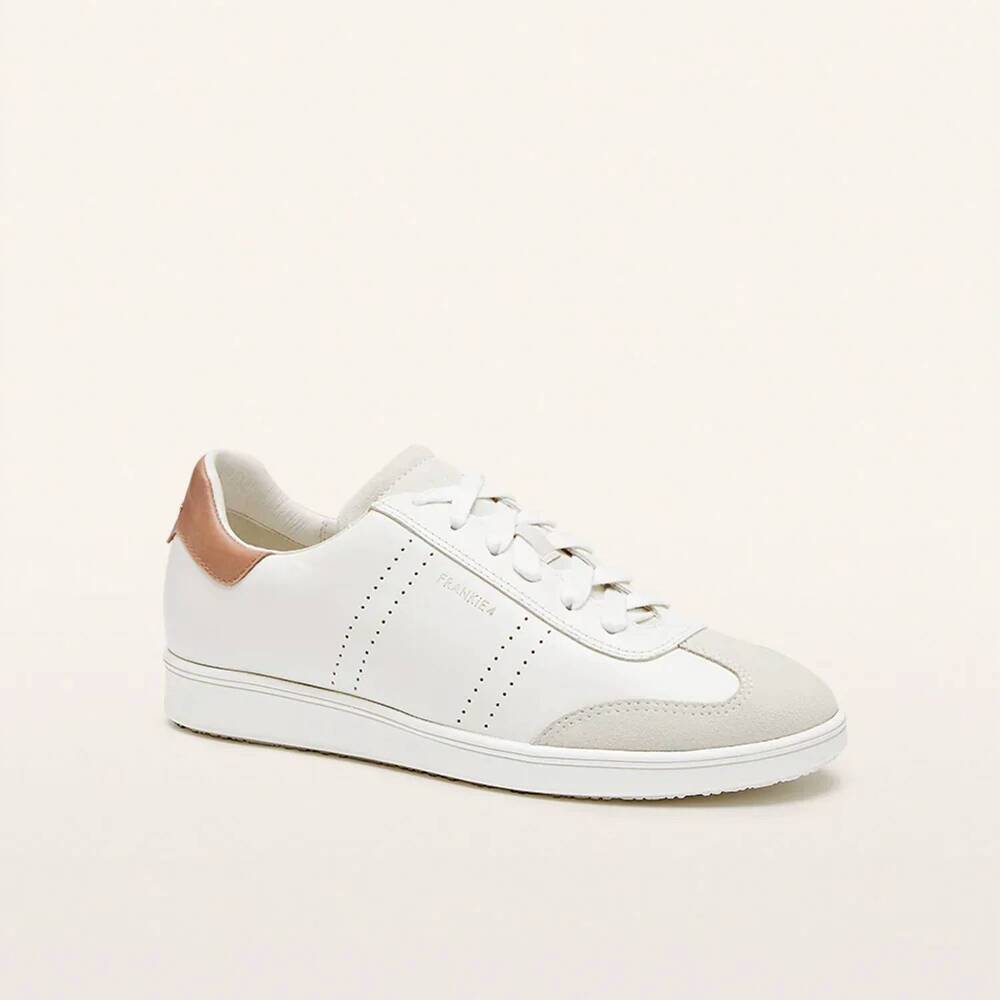 NEW FRANKIE4 women's drew sneaker in white/nutmeg